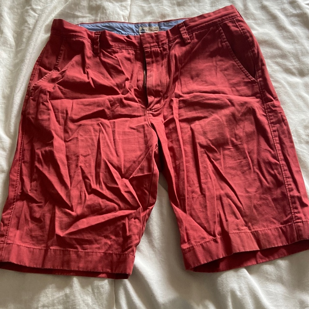 Red jcrew cotton shorts